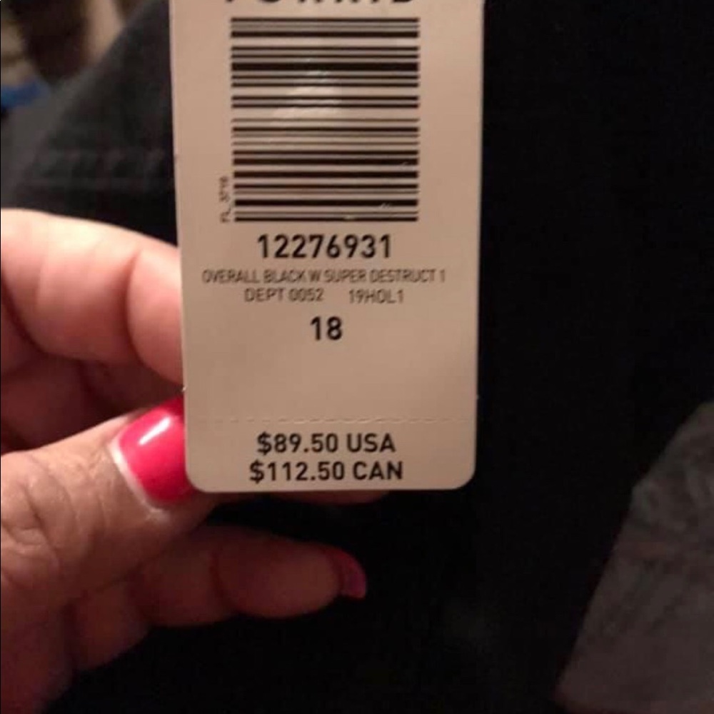 Torrid Black Overalls Size 16 or 18. NWT - Picture 6 of 8